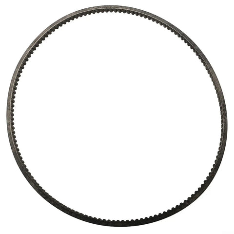 Two Pack 5M375 Metal Mini Lathe Drive Belt 38mm Bore Polyurethane Transmission Belt for industrial use, black, coiled view.
