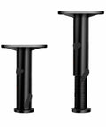 Black Adjustable Sofa And Table Legs Heightening Bracket Set For Bed Frames And Furniture Support With Stem Casters 20-35 cm