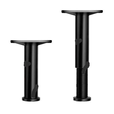 Black Adjustable Sofa Leg Extensions And Table Leg Brackets For Heightening 15-25cm Bed Frame Stabilizers Foot Pads