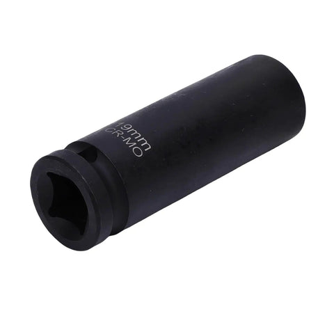 Heavy Duty 19mm Thin Wall Impact Lug Nut Socket Set With Wheel Protection Design Keeps Fasteners Safe From Rounding Even Under Heavy Torque For Reliable Auto Repair Vibes, black 19mm socket