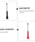 Heavy Duty Automotive Insulation Piercing Needle Kit With Banana Plugs And Non Destructive Probes For Weather Pack Connectors Perfect For Car Wiring Diagnostics Testing And Electric System Checks On The Road black and red nylon-stainless probes
