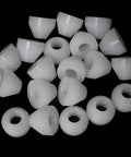 20 Piece White Woodworking Pen Bushings Set Non Stick Bushing For Finishing And Pen Turning Project Kit Built From Durable PE Material