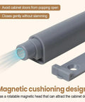 Magnetic Push Door Catches Set 10 Pack With Adjustable Head For Cabinets And Drawers, showing ABS construction and cushioning design