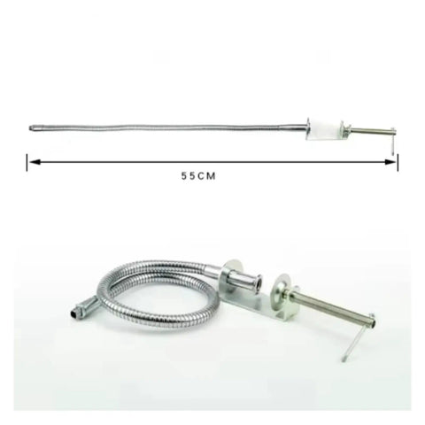 Rugged Soldering Smoke Hood Exhaust System With Flexible PVC Hose For Tin Welding 2 Meters Long 100 To 225 Mm Diameter Clamps Included Ideal Fume Extraction For Workshop Garage Makerspace Assembly Line