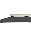 Side view of 11 Pound Pro-Grade Commercial Digital Portion Control Scale With 0.1 Oz Increments, Tare And Hold Functions, Stainless Steel Platform, NSF Certified Kitchen Scale For Precise Portions In Busy Food Prep Environments.