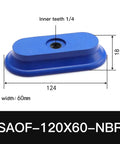 SAOF Oval Silicone Suction Cup For Industrial Pneumatic Manipulator, 120x60mm blue rubber suction pad for material handling.