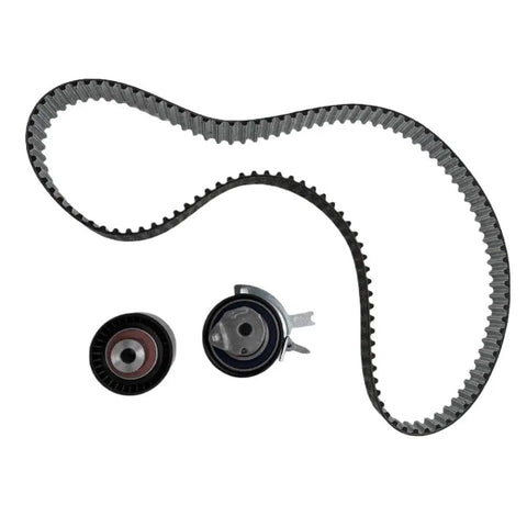 Top Quality Timing Belt Pulley Set Kit For Land Rover Freelander 2 Evoque Discovery Sport Models From 2006 To 2018 Replace LR032526 KTB715 Smooth Drive Ready Install, black rubber belt and pulleys