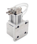 Pneumatic Milling Vise Heavy Duty Bench Clamp For Milling And Drilling Machines, Lightweight Aluminum Alloy Build, 3mm Stroke For Fast Precise Workpiece Positioning, Stable Clamping Force For Reliable Workholding, aluminum clamp with air tubes
