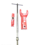 944 And 944S Boring Bar Clamp Kit With Foot Bridge T Bar Handle Nut For Vintage Boring Bar Systems Gearhead Friendly For Restoration Projects In Shop Or Garage NOS New Old Stock red metal clamp kit with T-handle and threaded rod