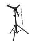 Slick Folding Snare Drum Stand With Adjustable Height Tripod Design Hella Stable Alloy Build killer support with quick tune clamps.