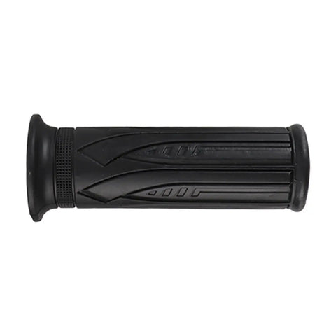 Smooth throttle grip for beefed up aluminum alloy 500W brush motor speed controller with undervoltage protection 8.5V for e-bikes.