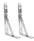 Sturdy Stainless Steel Triangular Shelf Bracket Right Angle Wall Mount For Kitchen Bathroom Garage Storage Heavy Duty Beefy Shelf Support 15 X 10.5 X 1.9 cm Durable Table Bracket