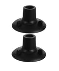 12 Pack Rubber Feet Pads For Shower Chairs And Commode Benches Non Slip Floor Protectors 24mm Inner Cavity black leg caps