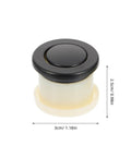 Super Sleek Four Pack Retractable Spring Loaded Cabinet Knobs Concealed Drawer Pulls Hidden Furniture Handles, 3cm black zinc alloy.