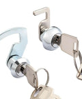 Cam Lock With Quick Clip For Cash Drawers And Metal Cabinets Zinc Alloy Locker Lock With Two Keys shown in close-up view.