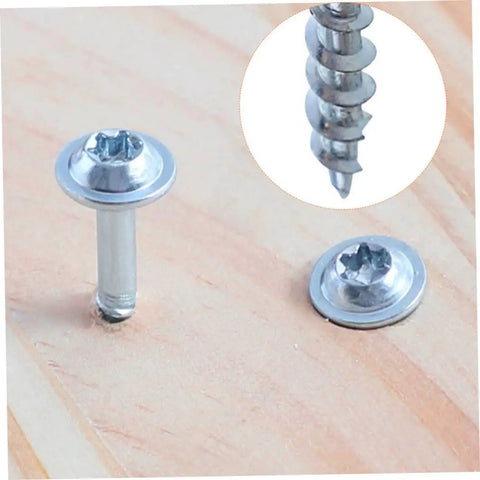 Pocket Hole Wood Screws Self Tapping Torx T20 Heavy Duty Coarse Thread 1-1/4 Inch 32mm Silver