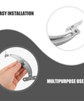 Heavy Duty Iron Cabinet Hinges With Angle Limitation For Easy Installation No Brainer Spring Loaded Nickel Plated Hardware