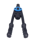 Heavy Duty Hand Rivet Nut Tool Kit With M8 M10 M12 Mandrels, Carbon Steel Body And Rubber Grip, Front View
