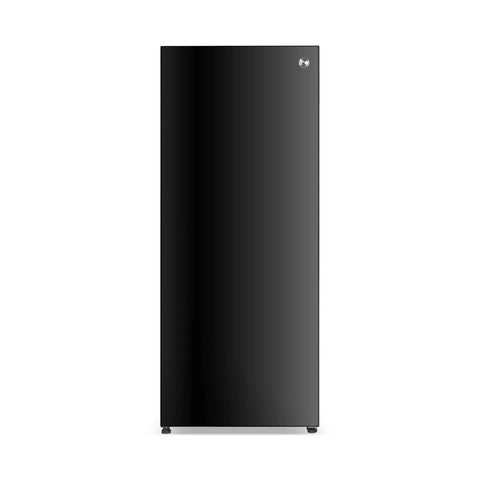 16.4 Cu Ft Convertible Refrigerator And Upright Freezer Energy Star Certified Auto Defrost Reversible Door Adjustable Glass Shelves Black Finish front view