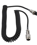 Coiled Extension Cord For Radio Transceivers Thick Thread Male To Female Cable 23.6 Inch Black Lead For Amateur Radio Operators