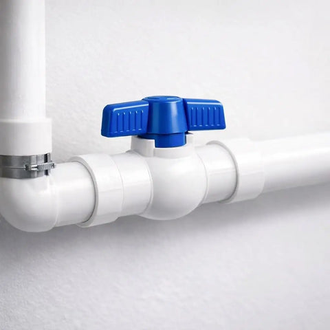 Heavy Duty 1/2 Inch PVC Ball Valve Sch40 Socket To Socket Shut Off Valve For Plumbing Irrigation Pool Spa With Blue Handle