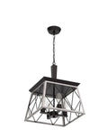 Farmhouse Vintage Chandelier Pendant Light For Dining Room And Kitchen Island, Industrial Wrought Iron Hanging Fixture