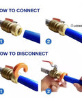 Push Fit Check Valve 1/2 In X 1/2 In Brass Plumbing Fitting installation and disconnection steps for copper and CPVC pipes