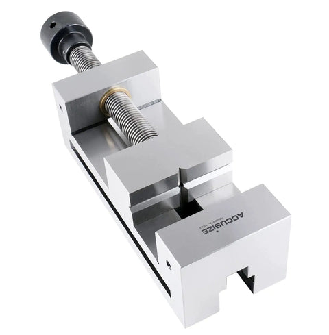 4 Inch Precision Toolmakers Vise For Machinists With Hardened And Ground Steel, 58 62 HRC, featuring clamping jaws for fine workpieces