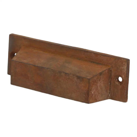 Badass Vintage Cast Iron Cup Drawer Pulls With Rugged Rustic Patina, Solid Heavy Duty Cabinet Hardware for furniture.
