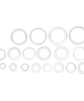 470 Piece Aluminum Alloy Sealing Washer Kit For Auto And Home Use With Rust Resistant Round Flat Washers
