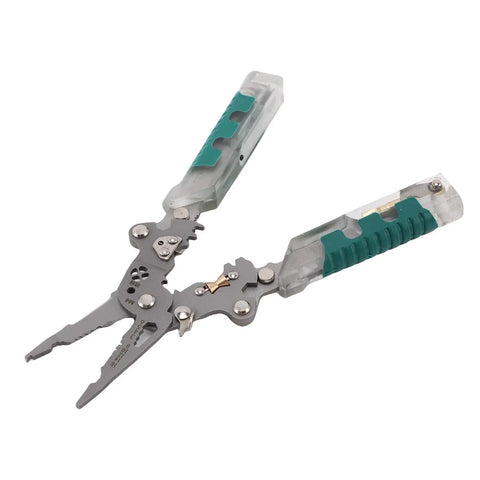 Bewinner 20 In 1 Wire Stripper Pliers With Voltage Detection, Folding Crimping Tool For Awg 20-10 with clear grips