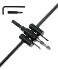 Adjustable Hole Saw Circle Cutter Kit From One And Three Sixteenths Inch Up To Seven And Seven Eighths Inch With Drill Bit And Hex Wrench