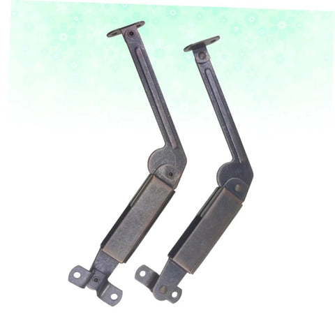 2 Piece Antique Copper Safety Spring Supports For Cabinets And Furniture Easy To Install Spring Arm Hardware For Toy Boxes
