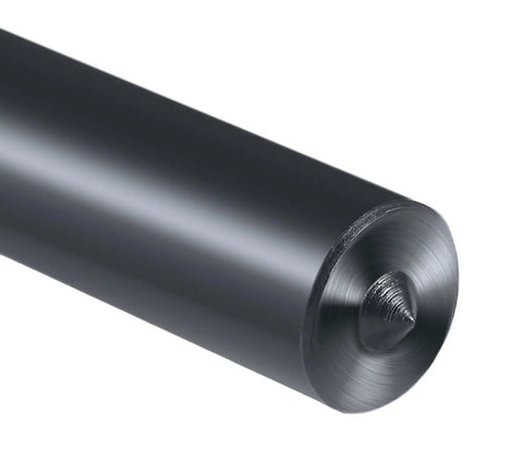Close-up of a single punch from Transfer Punch Set 33-Piece 4 7/8 Inch Long, heat-treated steel HRC 61-63, used for precise marking and alignment.