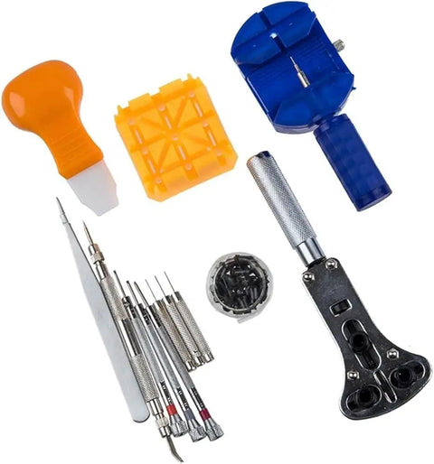 13 Piece Watch Repair Toolkit With Friction Ball Case Opener Back Removal Tools Set Including Screwdrivers Pin Punches