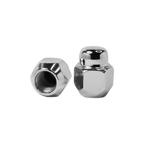 4 Piece M12x1.25 Chrome Wheel Lug Stud Nut Set For Subaru Vehicles Including Forester Crosstrek Outback WRX STI Legacy Impreza BRZ Tribeca