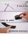 Knock Out Those Pesky Drafts With 1/2 Inch Wide 1/4 Inch Thick Single Sided Foam Tape, Closed Cell Weather Stripping on a table.