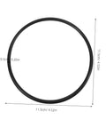 Heavy Duty No Sweat Rubber Drive Belt Pair For Industrial Sealing Machines Quick Swap Guide Replacement Fits Most Models Smooth Operation And Built To Last, 11.5cm diameter, 0.5cm thick, durable rubber.