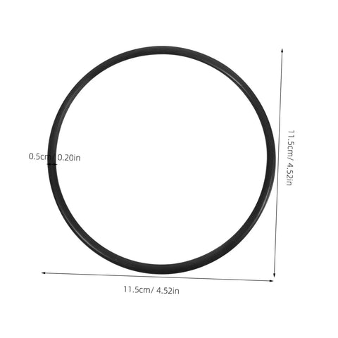 Heavy Duty No Sweat Rubber Drive Belt Pair For Industrial Sealing Machines Quick Swap Guide Replacement Fits Most Models Smooth Operation And Built To Last, 11.5cm diameter, 0.5cm thick, durable rubber.