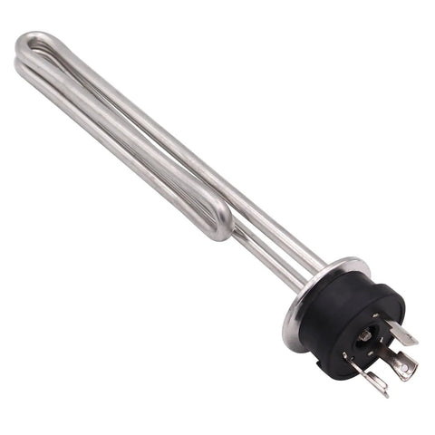 120V 1650W Foldback Tri Clamp Stainless Steel Immersion Water Heater With 3 Wire Locking Plug L5-30 For 1.5 Inch Tri Clamp Fittings