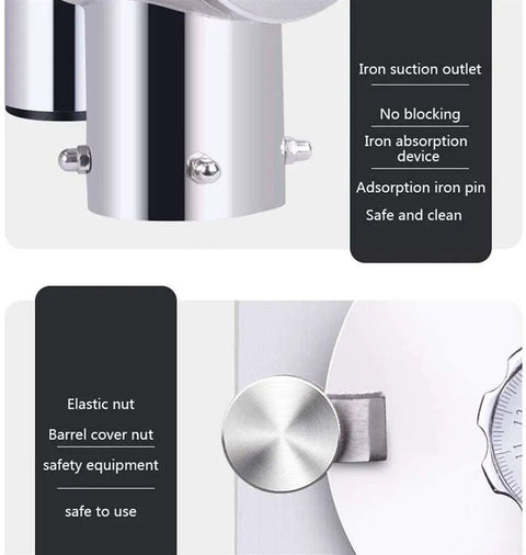 Electric Grain Mill Grinder For Home Use High Speed Kitchen Pulverizer parts and controls, iron suction outlet, elastic nut