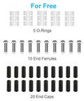 Premium Bike Shift Cable Kit For Mountain And Road Bikes Corrosion Resistant 12 Wire Cable Kit With O Rings End Ferrules And End Caps