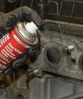 Klean 'N Prime Anaerobic Activator Aerosol Can For Inactive Metal Surfaces Like Stainless Steel, Gold, Silver And Aluminum, Low-Temp Adhesion Primer For Plated Parts, 4.5 Oz being used on metal machinery