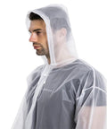 Two Pack Reusable EVA Rain Ponchos For Adults Stay Dry In Any Downpour Lightweight Waterproof Rain Gear With Hood And Drawstring Unisex