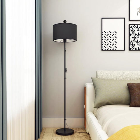 Two Pack Black Lamp Finials With Metal Knob Tops For Lampshades Screw Cap Nut Style Durable Die Cast Aluminum Minimalist Globe Design for floor lamps