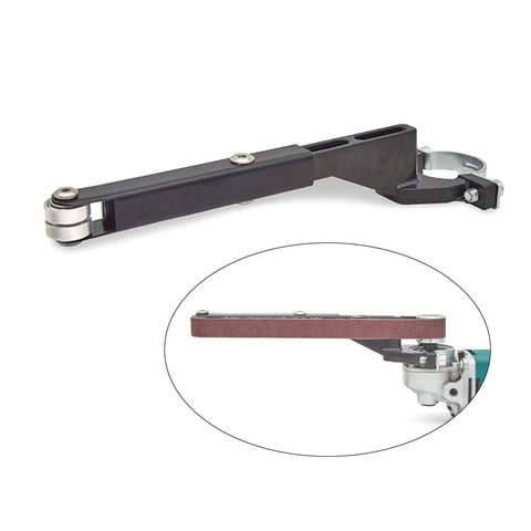 Upgrade Your 100 Mm Angle Grinder With This Heavy Duty Aluminum Belt Sander Bracket Adapter for easy sanding and polishing.