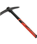 Heavy Duty 15 Inch Hand Pick Axe With Forged Steel Dual Head For Weeding Mattock And Adze Hoe 1.5 Lb With Anti Slip Fiberglass Handle