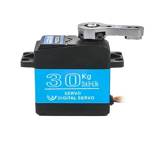 Premium Badass 30KG Digital Coreless Servo Motor Delivering Straight Fire High Torque And Knockout 180 Degree Steering Gear For RC Cars And Hobby Builds side view