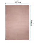 One Dope Single Sided Copper Clad Laminate PCB Board For DIY Etching Projects, 12 By 8 Inches, showing copper plated surface and dimensions