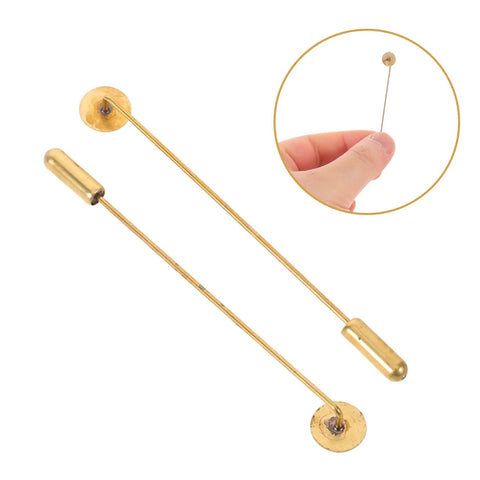 Vintage Copper Flat Round Tray Lapel Pins With Strong Penetration And Wirewrapped Capability For Jewelry Making Crafts And Daily Wear Style Blanks, showcasing the pin design.